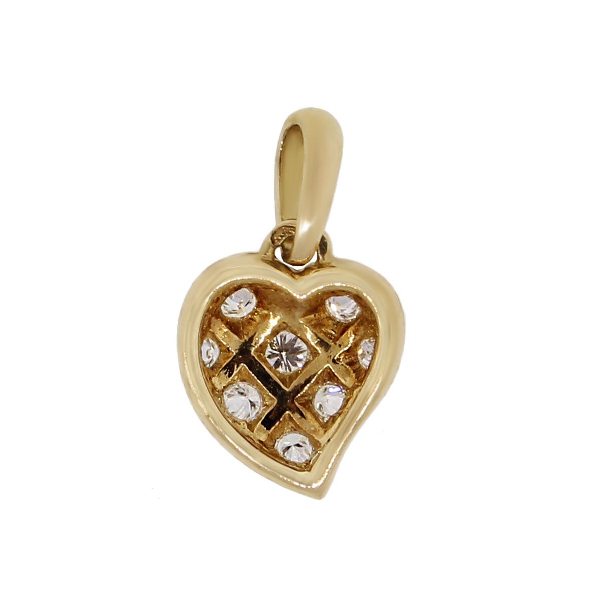 25ctw diamond heart pendant