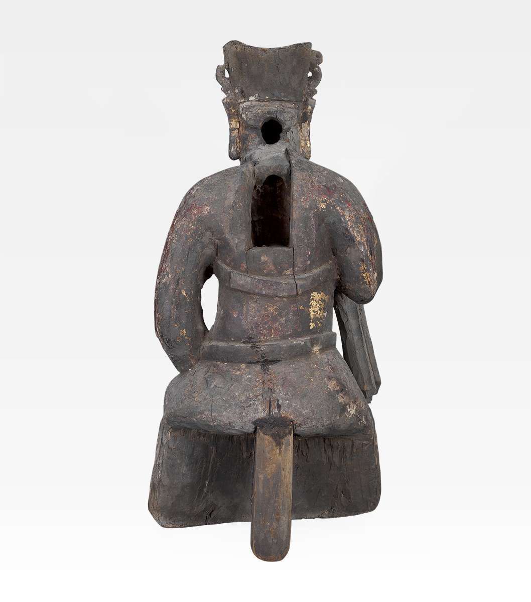Ancient Chinese wooden sculpture for sale on Luxify