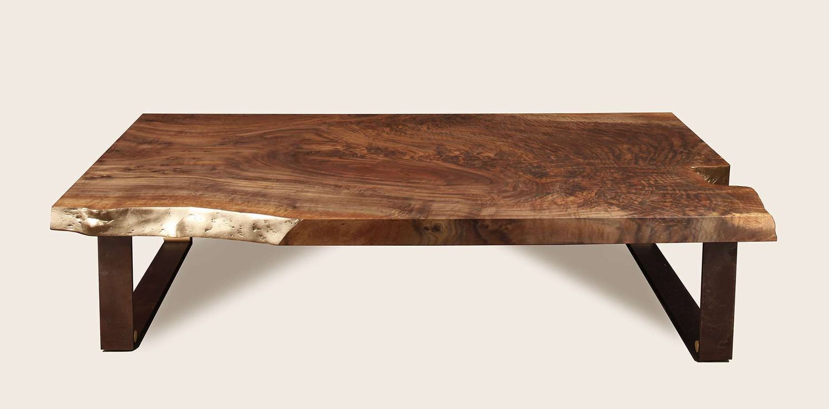 Walnut Slab Coffee Table by Studio Roeper for sale on Luxify