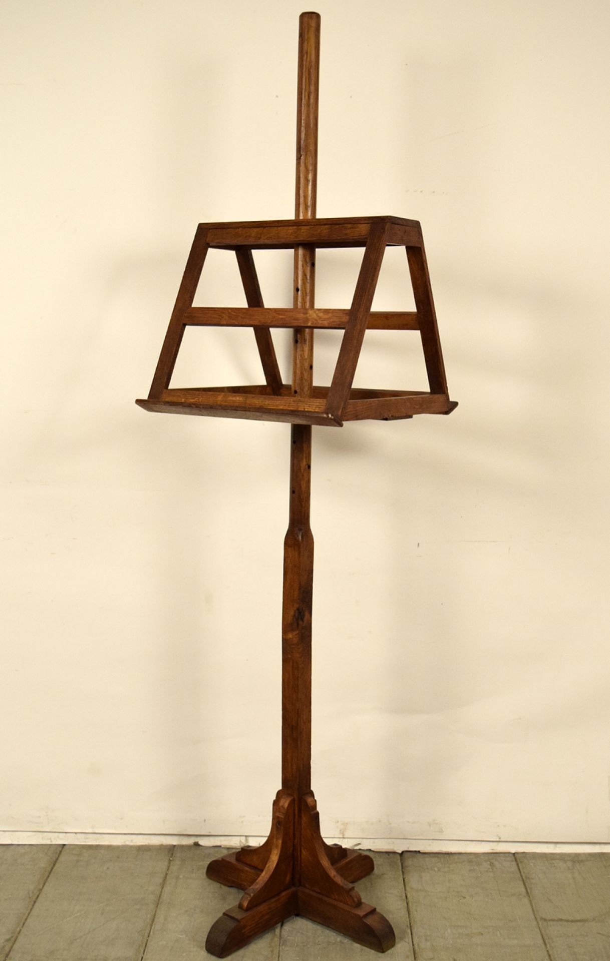 Antique French Solid Oak Wood Duet Music Stand for sale on Luxify