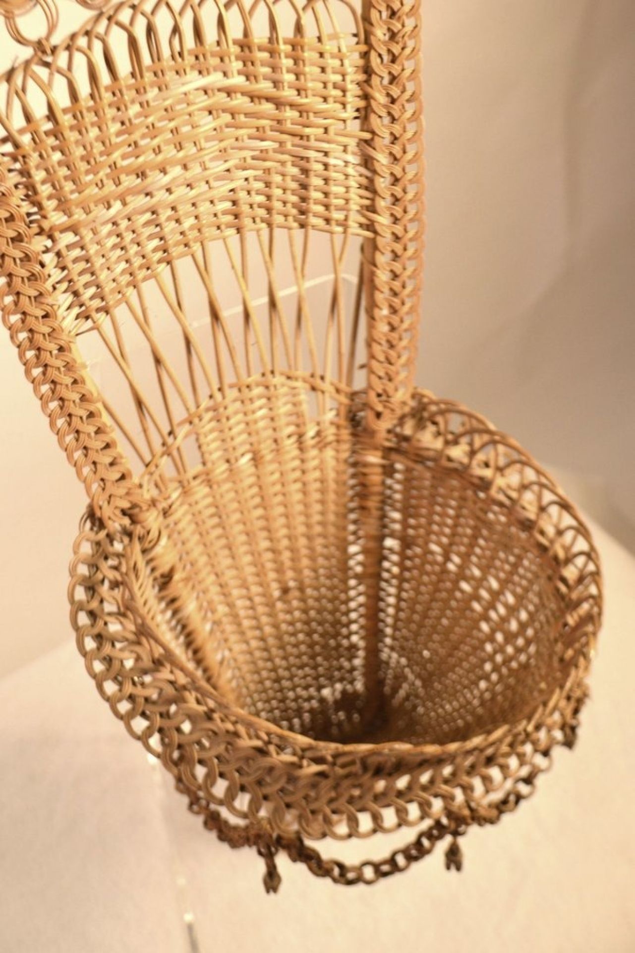 Wicker Work Basket for sale on Luxify