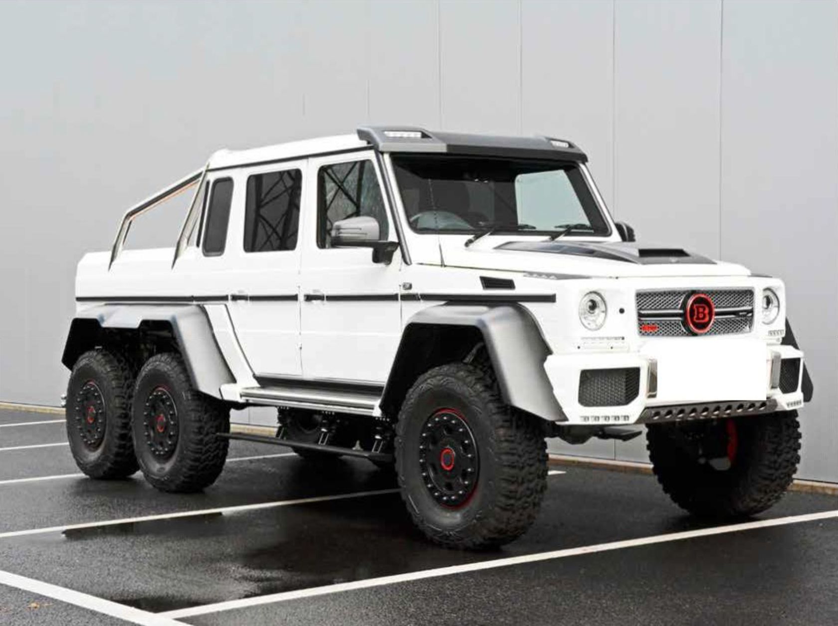 Brabus B63S - 700 6X6 - Mystic White Bright Metallic for sale on Luxify