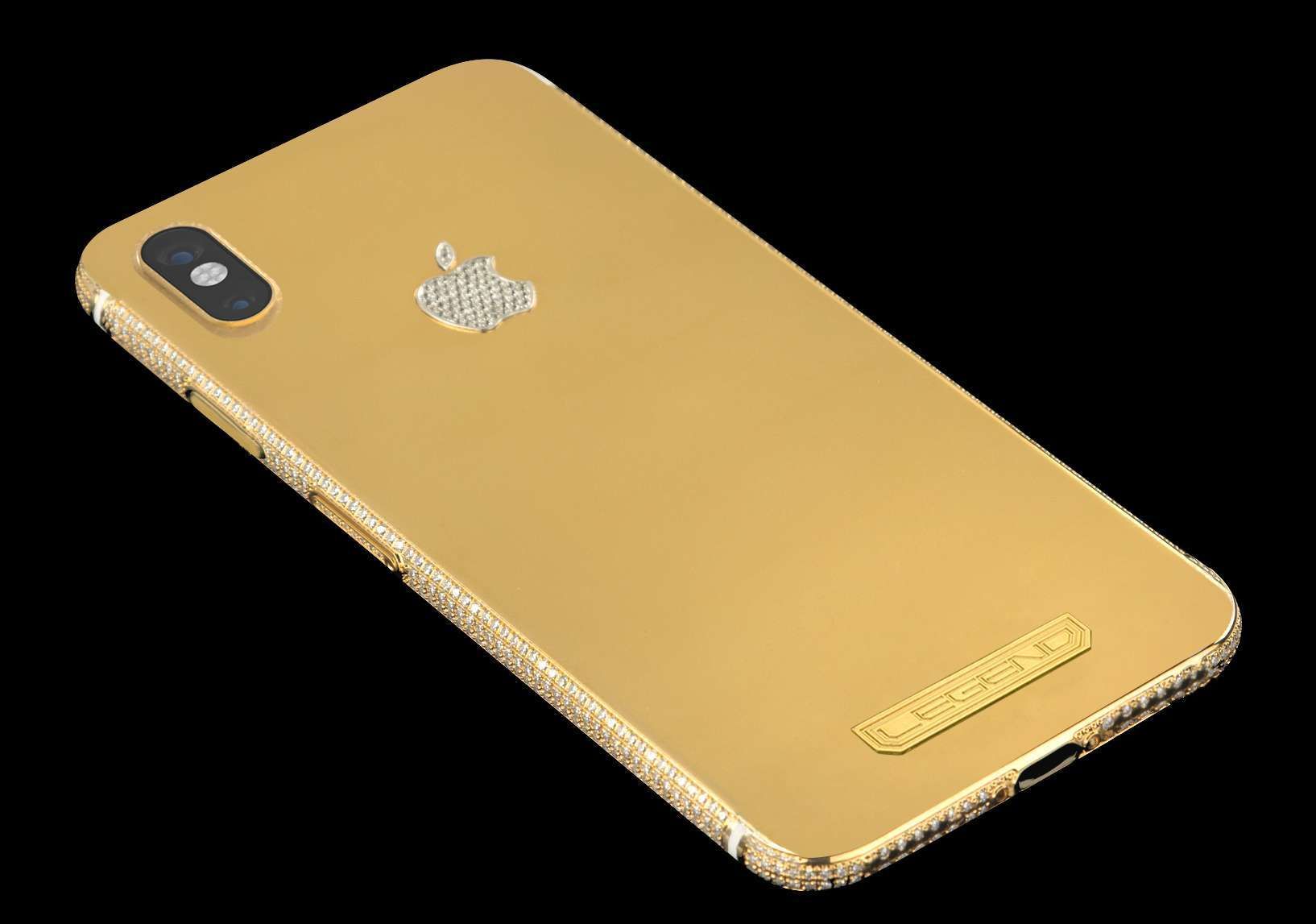 iPhone X 256Gb "Diamond Edition" 24k gold with 10.70ct diamonds Limited ...